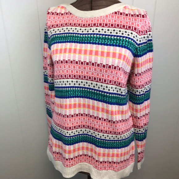 Talbots Sweaters - TALBOTS Boatneck Multi-Colored Sweater M